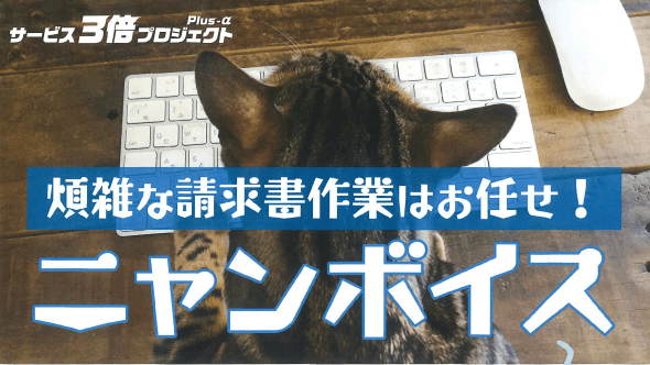 煩雑な請求書作業はお任せ！ニャンボイス